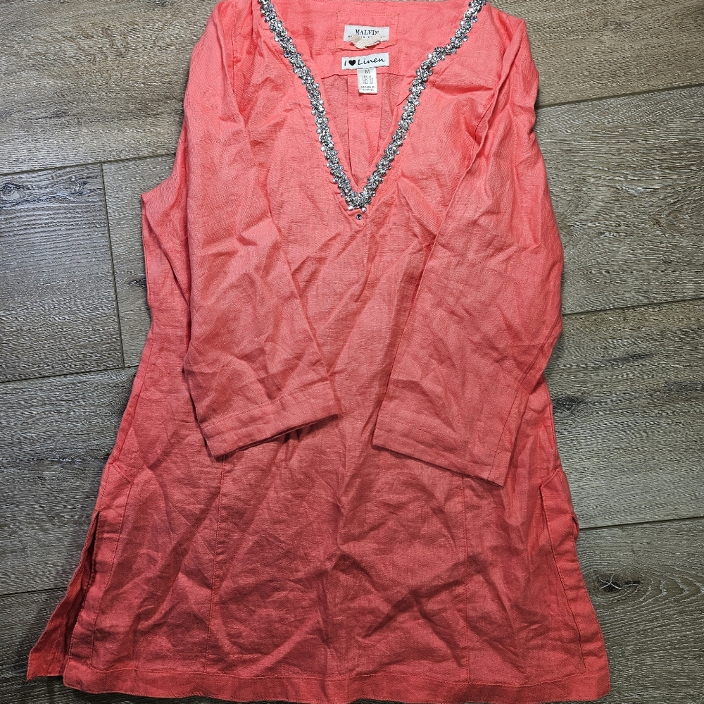 Malvin Linen top sz M